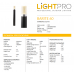 LED lámpa , LightPro, Barite 60, 12V AC/DC , 3 Watt , meleg fehér , IP44 , DIY